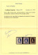 SUISSE - HELVETIA DEBOUT 40C BLEU - 3 EPREUVES SUR PAPIER CARTON (*)  - CERTIFICAT - Unused Stamps