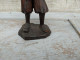 Delcampe - Statue Bois Sculpté Breton à La Cornemuse Chouans Art Populaire XVIIIe / XIXe - Holz