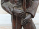Delcampe - Statue Bois Sculpté Breton à La Cornemuse Chouans Art Populaire XVIIIe / XIXe - Wood