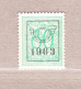 1961 Nr PRE744(*) Zonder Gom.Heraldieke Leeuw:80c.Opdruk 1963. - Typografisch 1951-80 (Cijfer Op Leeuw)