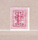 1957 Nr PRE675(*) Zonder Gom.Heraldieke Leeuw:1fr.Opdruk 1957-1958. - Typografisch 1951-80 (Cijfer Op Leeuw)