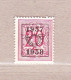 1957 Nr PRE668(*) Zonder Gom.Heraldieke Leeuw:20c.Opdruk 1957-1958. - Typografisch 1951-80 (Cijfer Op Leeuw)