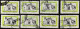 Delcampe - Argentine 1978. ~ YT 1128 +1129x4 +1130x9 + 1132x9 + 1133x2 + 1135 + 1136x9 + 1138x8  (43 V) - Used Stamps