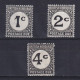 BRITISH HONDURAS 1923, SG# D1-D3, Part Set, Wmk Mult Script CA, Postage Due, MH - Honduras Británica (...-1970)