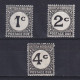 BRITISH HONDURAS 1923, SG# D1-D3, Part Set, Wmk Mult Script CA, Postage Due, MH - Honduras Britannico (...-1970)