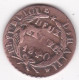 Haïti . 2 Centimes 1840 An 37 , Fautée "4" à L'envers De 1840, En Cuivre, KM# A22 - Haití