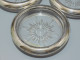 Delcampe - - 3 ANCIENNES COUPELLES CRISTAL/VERRE & Bords SILVER PLATED ITALY JUS GRENIER    E - Vetro & Cristallo