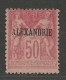 ALEXANDRIE N° 14 Type L NEUF*  CHARNIERE  / Hinge / MH - Unused Stamps