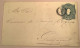 Ecuador 1893  „5 CENTAVOS“ Surch. In Green Under 1892 10c Postal Stationery Envelope Used H&G 8a (entier Cover Lettre - Ecuador