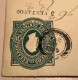 Ecuador 1893  „5 CENTAVOS“ Surch. In Green Under 1892 10c Postal Stationery Envelope Used H&G 8a (entier Cover Lettre - Ecuador