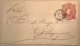 Ecuador 1892 5c Carmine Postal Stationery Envelope Used H&G 5 (entier Cover Lettre - Ecuador