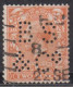 Georges V   2.p Orange   Oblitéré  " Perforé BS Et Co "     Scan Recto Verso  1912-1922 - Gezähnt (perforiert)