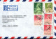 ! 1988 Long Format Registered Airmail Cover From Hongkong, Hong Kong, China, Gelaufen N. Hamburg, 5 Dollar Stamp, - Briefe U. Dokumente