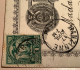 Ecuador TRANSITO PANAMA 1888 Cds 2c Postal Stationery Card +suppl. From Esmeraldas>Hanzinnes, Belgique  (lettre Cover - Ecuador