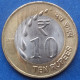 INDIA - 10 Rupees 2019 KM# 514 Republic Decimal Coinage (1957) - Edelweiss Coins - Georgia