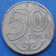 KAZAKHSTAN - 50 Tenge 2002 KM# 27 Independent Republic (1991) - Edelweiss Coins - Kazakhstan