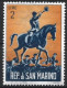 San Marino 1962. Scott #530 (M) Hound Master On Horseback - Neufs