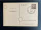 GERMANY 1947 POSTCARD STUTTGART INDUSTRIEAUSSTELLUNG 16-01-1947 DUITSLAND DEUTSCHLAND SONDERSTEMPEL - Postal  Stationery
