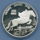 Korea Nord 200 Won 1991 Olympia Springreiten, Silber, KM 50 PP In Kapsel (m4606) - Corea Del Norte