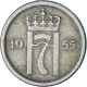 Norvège, 25 Öre, 1955 - Noruega