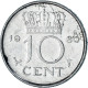 Pays-Bas, 10 Cents, 1980 - 1980-2001 : Beatrix