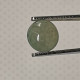 Jadéite Cabochon Birmanie: 1.47 Carat | Ovale Presque Rond | Vert Semi-translucide - Jade