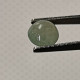 Jadéite Cabochon Birmanie: 1.47 Carat | Ovale Presque Rond | Vert Semi-translucide - Jade