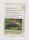 SINGAPORE - Sitting On Water Buffalo GPT Magnetic Phonecard - Singapour