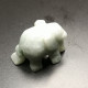 Éléphant En Jadéite Thaïlande: 49.1 Carats | Sculpté à La Main | Vert Opaque - Other & Unclassified