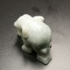 Éléphant En Jadéite Thaïlande: 49.1 Carats | Sculpté à La Main | Vert Opaque - Other & Unclassified
