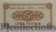 RWANDA E BURUNDI 5 FRANCS 1960 PICK 1a AU/UNC RARE - Ruanda-Burundi