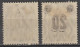 SAAR / SARRE - 1921 - YT N°50 + 50b RARE VARIETE DOUBLE SURCHARGE !  * MLH - COTE = 101.5 EUR. - Ungebraucht