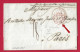 !!! MARQUE D'ENTRÉE DEUX SICILES PAR MARSEILLE, LETTRE DE NAPLES POUR PARIS, PAR PAQUEBOT DE LA MÉDITERRANE, DE 1845 - Napoli