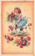 ENFANT - Fillette Courant Avec Son Chien -bouquet De Fleurs - Carte Postale Ancienne - Andere & Zonder Classificatie