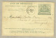 Avis De Réception Des Chemins De Fer 1897 10 Ct  Mars 1908 Vert Sur Jaune De Tournai Vers Bruges  Pli! - Dokumente & Fragmente