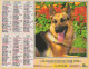 CALENDRIER ANNEE 1996, COMPLET, CHEVAL, BERGER ALLEMAND COULEUR  REF 14381 - Formato Grande : 1991-00