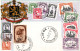 Représentation De Timbres - Belgique (Belgie) Carte Gaufrée 1939 - Tampon Liège, Exposition Téléférique - Stamps (pictures)