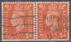 Georges VI  1/2p. Orange   Y.T. 251   LA PAIRE    Année 1951  " Roulette "    Oblitéré   Scan Recto-verso - Gebraucht