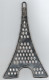 Rape  Inox    Tour Eiffel  Marquée  Pylones   15  X 9 Cm - Autres & Non Classés