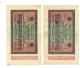 Two WW2 Germany Nazi Propaganda FORGERY Overprint On Genuine 20,000 Mark 1923 Banknote VF- - Other & Unclassified