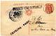 ITALIE - TIENTSIN - CP 10C LEONI  SURCHARGE FAIBLE DE PAGO POUR LA FRANCE, 1919 - Tientsin