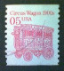 United States, Scott #2452B, Used(o), 1992, Circus Wagon, 5¢, Carmine - Oblitérés