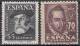 ESPAÑA 1948 Nº 1035/1036 NUEVO SIN FIJASELLOS - Ongebruikt