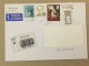 Slovakia Used Letter Stamp Circulated Cover Registered Barcode Label Printed Sticker Madonna Ivan Gasparovic 2013 - Storia Postale