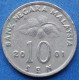 MALAYSIA - 10 Sen 2001 "Ceremonial Table" KM# 51 Republic (1963) - Edelweiss Coins - Malaysia