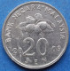 MALAYSIA - 20 Sen 2009 "Basket With Food" KM# 52 Republic (1963) - Edelweiss Coins - Malesia