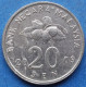 MALAYSIA - 20 Sen 2009 "Basket With Food" KM# 52 Republic (1963) - Edelweiss Coins - Malaysie