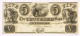 USA U.s.a. 5 Dollars $ Michigan The Tecumseh Bank  LOTTO 602 - Divisa Confederada (1861-1864)