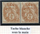 Réf 83 > FRANCE  TYPE BLANC < N° 110 * * Variété Tache Blanche Sous La Main < Neuf Luxe * * MNH - 1900-29 Blanc