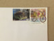 Greece Hellas Used Letter Circulated Cover Stamp Velo Bicycle Cycling Radfahren The Toothed Fish 2015 - Cartas & Documentos